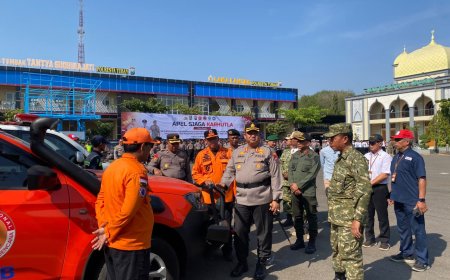 Hadapi Kemarau Panjang, Polresta Tuban bersama Instansi Lintas Sektoral Siaga Bencana Karhutla