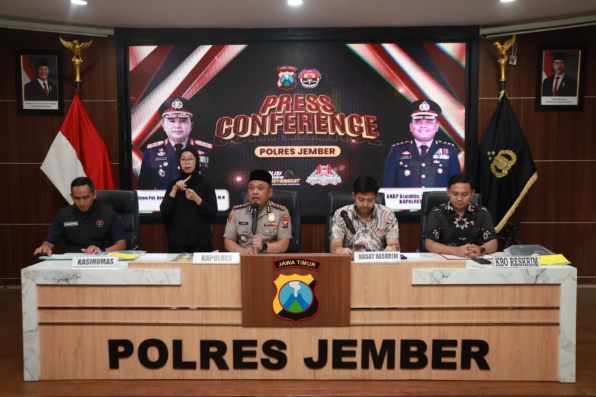 Kurang dari 24 Jam, Polres Jember Tangkap Dua Terduga Perampok Toko Emas